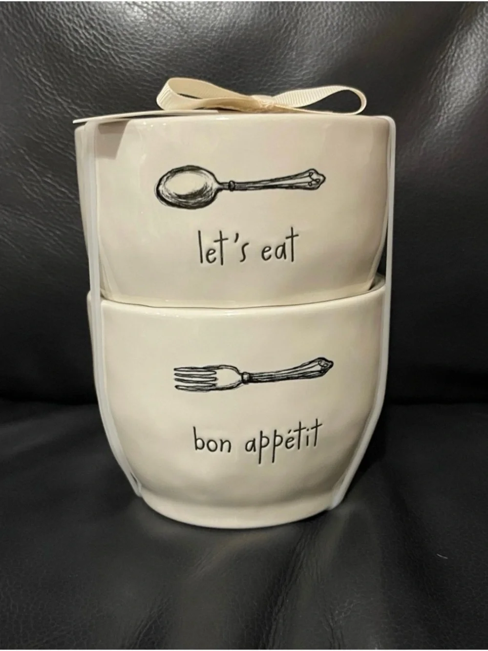 Rae Dunn Bowls, Set of 2, 